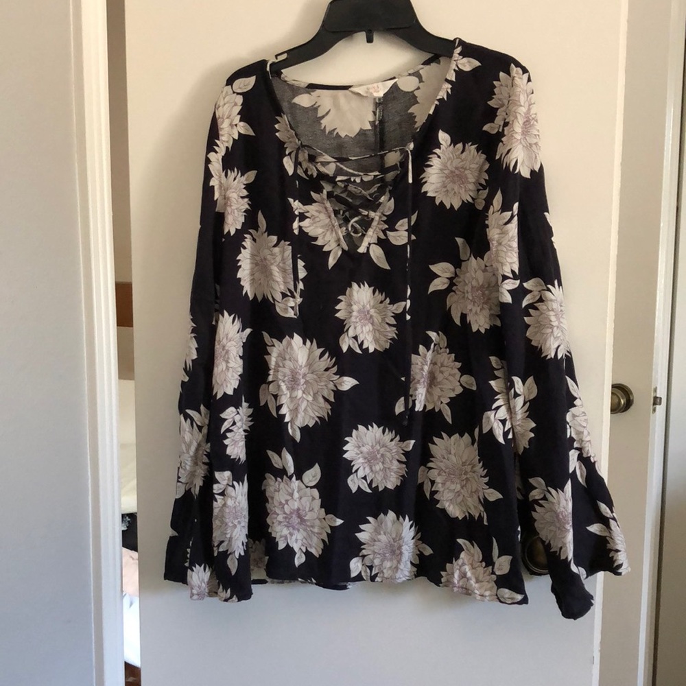 Bell sleeve shirt from Nordstrom